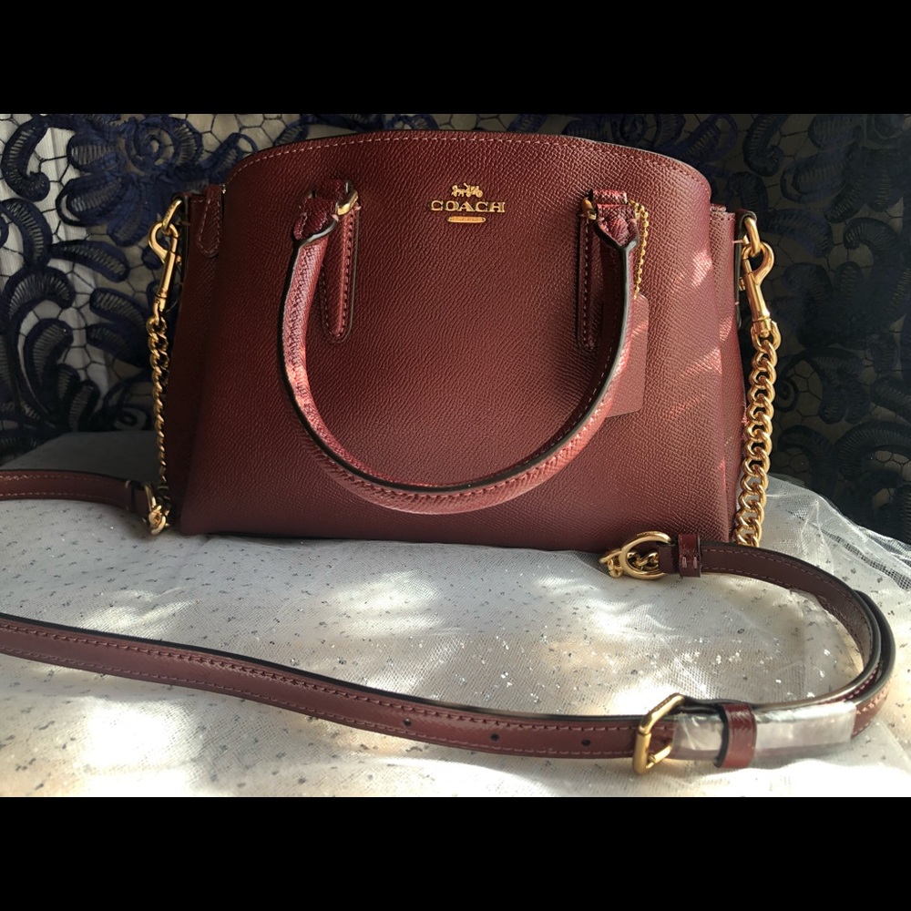 Coach Mini Carry-All (Wine)
